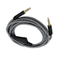 Miniatyrbillede 3 af 8: Hovedtelefonkabel med volumenkontrol Justerbart gaming headsetkabel med tuning gear til Astro A10 A40 A30 6,6 fod Sort hvid