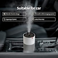 Miniatyrbillede 4 af 5: USB Billadshumidificator Lille Skrivebords-Humidificator 220ml Ultra Stille Natlys Hvid Sølv