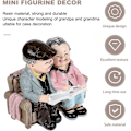 Miniatyrbilde 3 av 5: Eldre Par Resin Eldre Par Figurer Bryllupskake Topper Figurer for Besteforeldre Foreldre