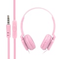 Pikkukuva 5 / 5: Langalliset kuulokkeet Over Ear Kuulokkeet Stereokuulokkeet mikrofonipelillä FM Music Earpiece Pink