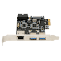 Miniatyrbillede 2 af 8: PCIe til USB3.0 udvidelseskort USB3.0 SATA 15pin Power High Speed ​​PCIe til RJ45 udvidelseskort til netværkscomputer