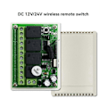 Miniatyrbillede 3 af 5: 433MHz 12V 24V Relæmodul Modtager+1000M Rækkevidde Sender RF