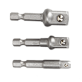 Miniatyrbillede 2 af 7: Borsokkel Adapter Sæt - 1/4\", 3/8\", 1/2\" Drive Impact Driver (3 stk)