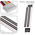 Miniatyrbillede 5 af 5: Dual 12 Musikniveauindikator LED Spektrum VU Meter Forstærker()