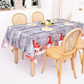 Miniatyrbilde 1 av 4: Rektangulær Juleduk Polyester 144 * 180m Juletremønster for Juleborddekorasjon Trykt Juleduk Absorberende Duk