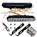 Miniatyrbilde 1 av 5: 2x 30 LED SMD kjørelys med automatisk blinklys og DRL TFL-funksjon i gult