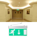 Miniatyrbild 3 av 8: Akryl LED nödutgångsbelysningsskylt Säkerhetsevakueringsindikatorlampa 110-220V