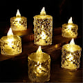 Miniatyrbillede 3 af 5: 24 stk. LED fyrfadslys Røgfri Lys Lampe 3,6x6,5 cm