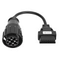 Miniatyrbild 1 av 8: OBD2-adapter 12-polig MAN till 16-polig lastbilsdiagnostik förlängningskabel ersättning för DELPHI