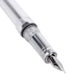 Miniatyrbillede 8 af 8: Stor Kapacitet Fyldepen Transparent Business Skrivepen Kontorskoleartikler 0,5 mm NibTransparent Hvid