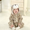 Miniatyrbillede 4 af 5: Dinosaur Onesie Kostume til Småbørn til Halloween, 0-3 Måneder