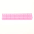 Miniatyrbillede 2 af 8: Opdelingsboks 7-gitter Akvarelpalet Smykker Rejse Ompakning PlastbeholderPink