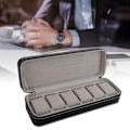 Pikkukuva 5 / 8: 6 Slot PU-nahkainen watch case Organizer Näyttölaatikko erilliset osastot