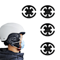 Miniatyrbild 1 av 8: Hjälmskydd för skidåkning, ansiktsmask, anti-strokefäste för skidåkare och snowboardentusiaster