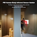 Miniatyrbillede 8 af 8: 110‑240V 86‑type højeffekt infrarød PIR Motion Induktiv væg-smart switch
