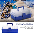 Miniatyrbilde 2 av 8: 3-lags plast fiskeutstyr tilbehør Oppbevaring Holer Box for lokkekroker