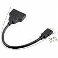 Miniatyrbilde 4 av 5: Kompatibel Hdmi 2 Dobbel Port Y Splitter 1080p Hdmi-kompatibel V1.4 Hann til Dobbel Hunn Adapterkabel 1 Inn 2 Ut
