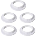 Miniatyrbillede 1 af 5: 5 Stk. E14 Lampeskærm Reduceringsring Lampeskærm Ring Adapter Konverteringsplade Hvid_SZXM