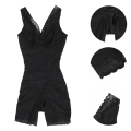 Miniatyrbillede 8 af 8: Mave slankende Postpartum Body Shapewear Mavekontrol Taljetræner Bodysuit (sort)L