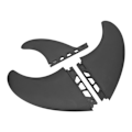 Miniatyrbilde 6 av 8: 3PCS Surf Fin Set Fleksibel Stabil Lett Holdbar PVC Surfebrett Finne for Oppblåsbare Surfebrett Longboard