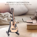 Miniatyrbilde 7 av 8: Miniatyr akustisk gitarmodell Mini tregitardekorasjon Musikkinstrumentmodell8cm