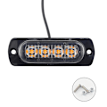 Pikkukuva 2 / 5: Auton LED-hätävilkut - 4 osan sarja älykkäällä sirulla ja 4 LED-korostushelmellä (keltainen)