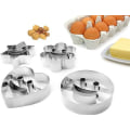 Miniatyrbilde 2 av 5: Cookie Cutter sett med 4 - For baking moro - Emoji, smiley, hjerte og stjerneformer - Rustfritt stål