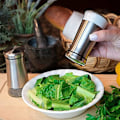 Miniatyrbilde 3 av 5: Salt- og pepperbøsser i rustfritt stål med justerbare hull - Ideelt for Himalaya- og bordsalt
