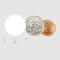 Miniatyrbillede 3 af 3: Hvide runde farvekodede cirkelprikker - 1500 stk. (2,5 cm diameter)