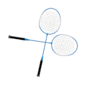 Miniatyrbild 3 av 8: LEIJIAER Badminton Racket Offensiv Järnlegering Lätt Bekväm Grepp Sport Badminton Racket Blå