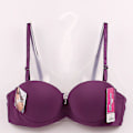 Miniatyrbilde 1 av 5: Justerbar Tynn Kvinners Sexy Polstret Push-Up BH - 70B 75B 80B Kopp, Lilla