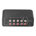 Miniatyrbillede 7 af 8: Stereo Sound Mixer 4 Kanal RCA Input og Output Mini Stereo Mixer med separate lydstyrkekontroller til hovedtelefoner
