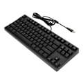 Miniatyrbillede 3 af 8: Mekanisk tastatur 87 taster rød switch ergonomisk fleksibel hurtig respons kablet tastatur til pc computer bærbar sort