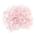 Miniatyrbilde 1 av 8: Tumlede steinbiter knuste naturlige krystallkvartsstykker (rosa)