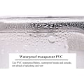 Miniatyrbild 3 av 5: 3-delad transparent kosmetikväska, vattentät kosmetikväska för resor i plast, vattentät transparent PVC-reseväska (kaffe)