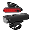 Miniatyrbillede 4 af 8: Cykellygte USB-opladning Aluminiumlegering Fremhæv Cykellygte Baglygte Advarselslys Udendørs Natkørsel Udstyr