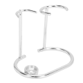 Miniatyrbilde 1 av 8: Barberstativ Sikkerhet Rustfritt stål Moderne Design Rustfri Slitesterk liten bærbar barberbørsteholder for toalett Sølv