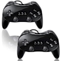 Miniatyrbild 1 av 5: Ny Klassisk Pro Controller Konsol Gampad/Joypad för Nintendo Wii WiiU 2-pack