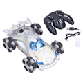 Miniatyrbillede 2 af 8: Fjernbetjent bil 360° Easy Drift 1:12 Seje forlygter Slidstærk stødsikker RC bil til børn Sølv