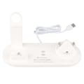 Miniatyrbilde 2 av 8: 4 i 1 trådløs lader, hurtig trådløs ladestasjon, brakettstøtte for iPhone 14, for iWatch, for IOS-ørepropper, hvit