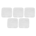 Miniatyrbillede 3 af 8: 5 stk. Pudder Puff Opbevaringsboks Holder Transparent Hvid Åndbar Støvtæt Makeup Puff Container Etui