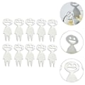 Miniatyrbillede 3 af 3: 10 stk. Rustfrit Stål Søde Smiley Kage Snack Frugtgaffel Husholdnings Madgafler