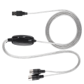 Miniatyrbillede 2 af 8: MIDI til USB-kabelkonverter MIDI-interfaceadapter Kabel Keyboard Musikredigeringslinje