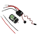 Miniatyrbillede 1 af 5: 540 Børstemotor 20T med 1060 Børstet ESC 60A 2-3S til RC 1/10 Bil