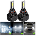 Miniatyrbillede 8 af 8: 2 stk. LED-forlygter til bil uden blæser 9006/HB4 6000K L5 Hvidt lys