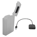 Miniatyrbilde 6 av 8: Harddiskadapterkabel HDD/SSD-omformerkabel med strømforsyning og boks EU-stik 100‑240V Grå