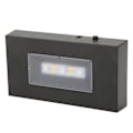 Miniatyrbilde 3 av 8: LED-lysstativfot USB-drevet flermodus assorterte farger svart ABS rektangulær lysdisplaybase for glassboks