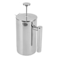 Miniatyrbillede 2 af 8: Fransk Press Kaffemaskine 304 Rustfrit Stål Dobbelt Væg Te Kande Håndbrygget Kaffe Press med Filter Skærm 350ml