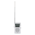 Miniatyrbilde 5 av 8: Bærbar AM FM Transistorradio 5W Høytaler Batteridrevet Lommeradio for Reise Nød Hjem
