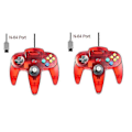 Miniatyrbilde 1 av 5: 2 Pakke Klassisk Kablet N64 Kontroller Retro Spill 64-bit Gamepad Joystick Erstatning 162 stk